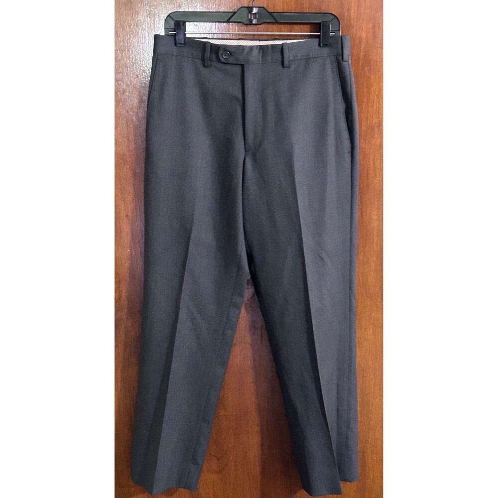 JB Britches Men's sz 31R Made in Italy 100% Worsted Wool Toino Pant Grey